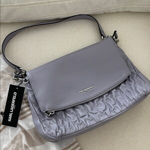 Karl Lagerfeld Lavender Shoulder Bag